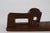 Brown Kid Size Antique Danish Wooden Mangle Board a Wedding Love Gift with Horse, 1768 For Sale - Image 8 of 12