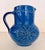 Mid-Century Modern Handmade Rimini Blue Lacquered Ceramic Jug by Aldo Londi for Bitossi, Italy, 1960s For Sale - Image 3 of 12