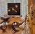 Rare Vintage Chinoiserie/East Asian Lacquer Panel Featuring a Decorative Metal Inlay of a Crested Bird Perched on a...