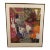 Vintage Work on Paper Phased Props Molly Schiff Framed Painting For Sale