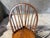 Nichols & Stone Set of 4 Nichols & Stone Brace Back Windsor Style Oak Side Chairs For Sale - Image 4 of 17