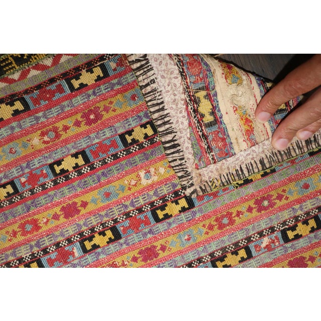Asian Central Asian Uzbek nomadic Textile rug no. j5121 For Sale - Image 3 of 4