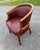1980s Lexington Burgundy Leather Chair For Sale - Image 5 of 8