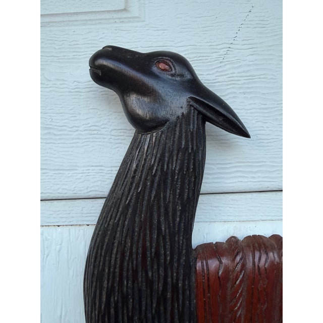 Vintage Folk Art Carved Wood Figural Llama Wall Plaque Vintage Folk Art Carved Wood Figural Llama Wall Plaque 13.5” In...