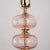Clear Murano Glass Table Lamp with Pink Balls, Italy For Sale - Image 9 of 11