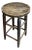 Vintage Rustic Counter-Height Stool — 24″ Tall Round Seat, Hand-Turned Legs For Sale