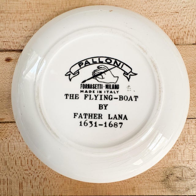 Fornasetti "Palloni" Themed Ceramic Hot Air Balloon Coasters Set of 5 For Sale - Image 11 of 13
