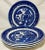 English Antique Set of 4 John Tams Blue Willow Salad Plates From England - Circa 1875 For Sale - Image 3 of 12