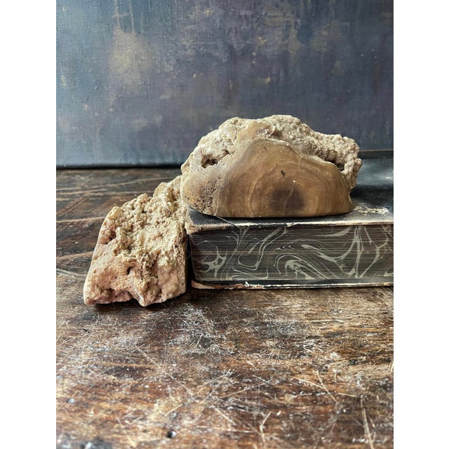 Pair of Asian Stone Geode Bookends For Sale - Image 4 of 10