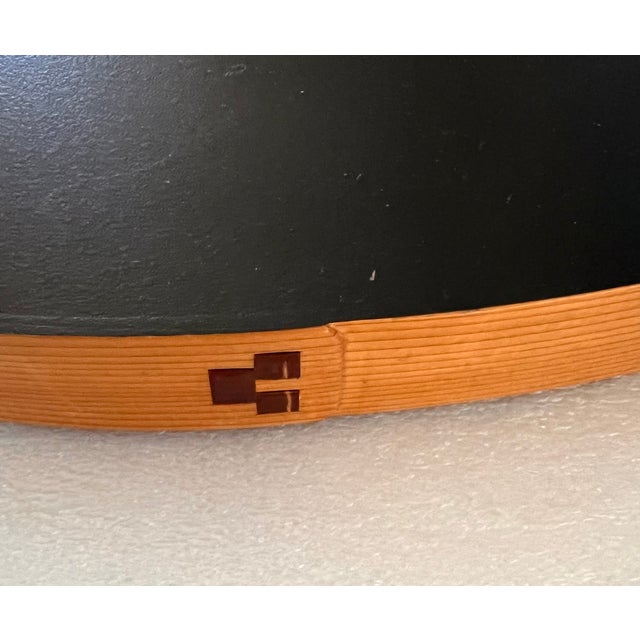 Red 1980s Red Lacquer Round Tray Made in Japan For Sale - Image 8 of 9