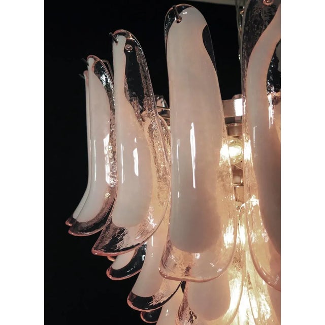 Vintage Italian Murano Chandelier in the style of Mazzega, 1990 For Sale - Image 9 of 12
