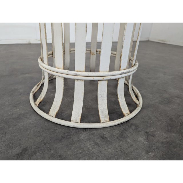 Wrought Iron Garden Table and Chairs, Set of 5 For Sale - Image 14 of 15
