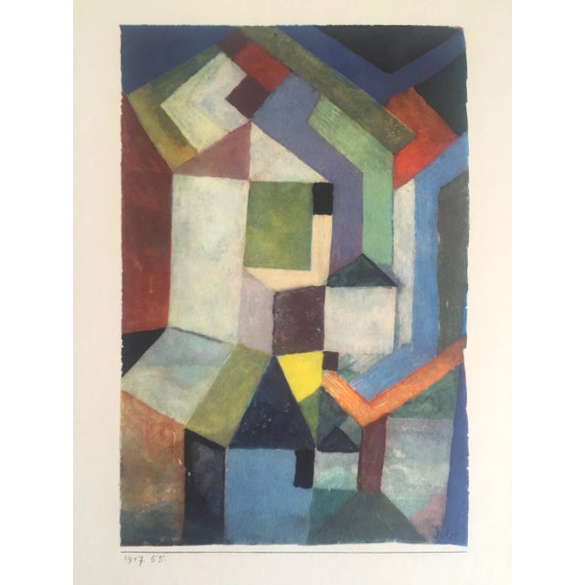 Paul Klee Vintage 1969 Abstract Modernist Lithograph Print " Pios Northern Landscape " 1917 For Sale - Image 11 of 13