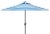 Not Yet Made - Made To Order Outdoor UV Resistant Iris Fashion Line 9ft Auto Tilt Umbrella - Pacific Blue Stripe For Sale - Image 5 of 5