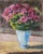 1990s Pino Romanò, Flowers, Oil Painting on Canvas, 1990s For Sale - Image 5 of 5