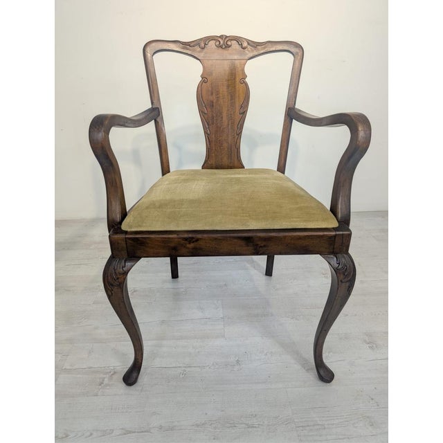 Office Armchair in Oak Wood For Sale - Image 6 of 17