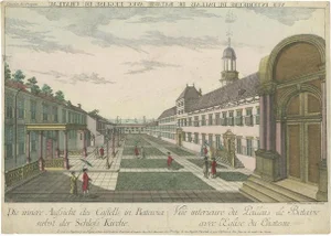 Habermann, Illustration of the Inner Courtyard of the Castle at Batavia, Print