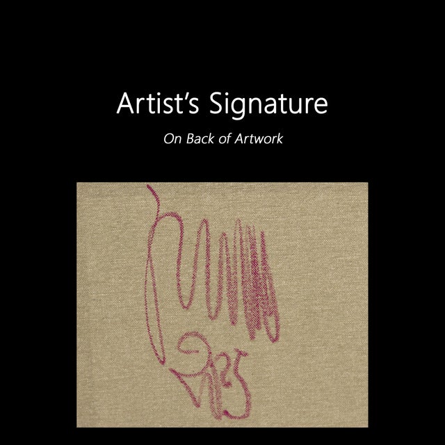 Awh 340 - Abstract Minimalist Textured Layered Colorfield Oil Painting on Canvas Original Artwork by Bernhard Zimmer For Sale - Image 9 of 9