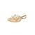 Early 21st Century Retired Mikimoto 18k Yellow Gold Pearl Pendant Heart Motif Drop Pendant For Sale - Image 5 of 8