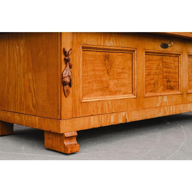 Antique Chest Bench in Ash Wood, 1900s For Sale - Image 11 of 18