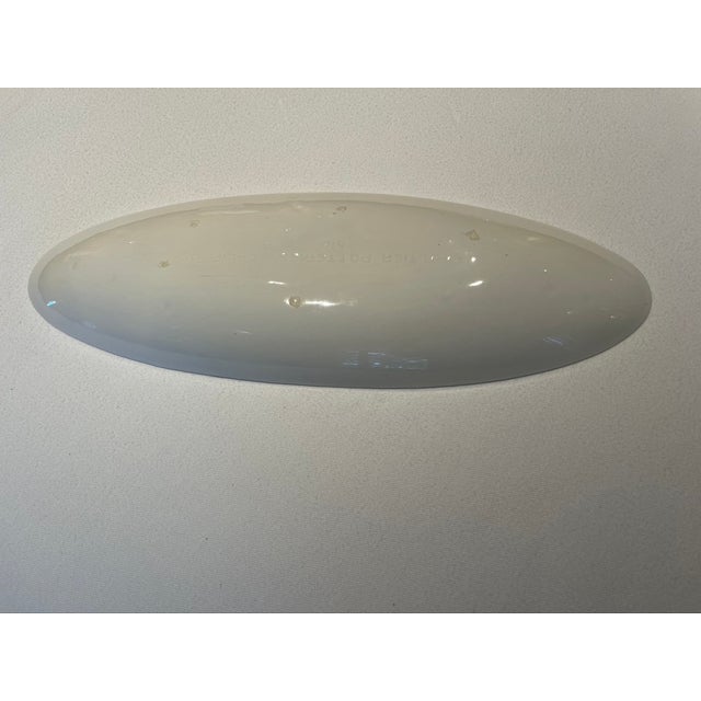 Ceramic 1950's Stamped Whittier Pottery Company Oval Serving Dish For Sale - Image 7 of 9