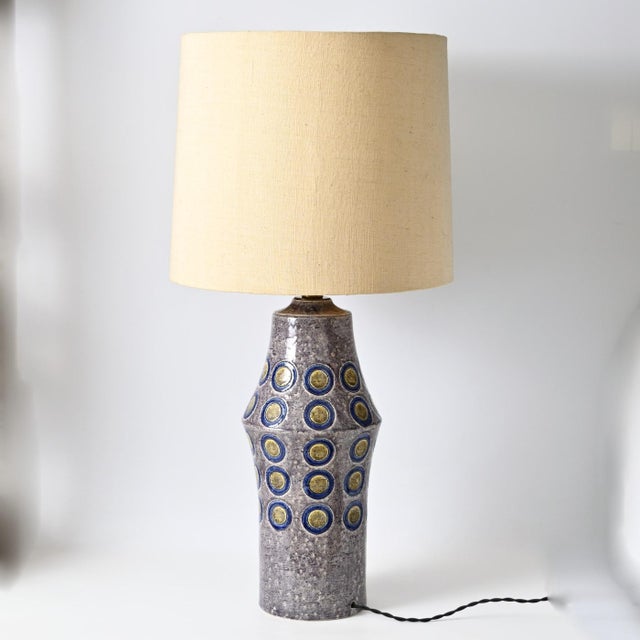 Mid-Century Modern Large Ceramic Ikano Table Lamp by Aldo Londi for Bitossi, 1970s For Sale - Image 3 of 13