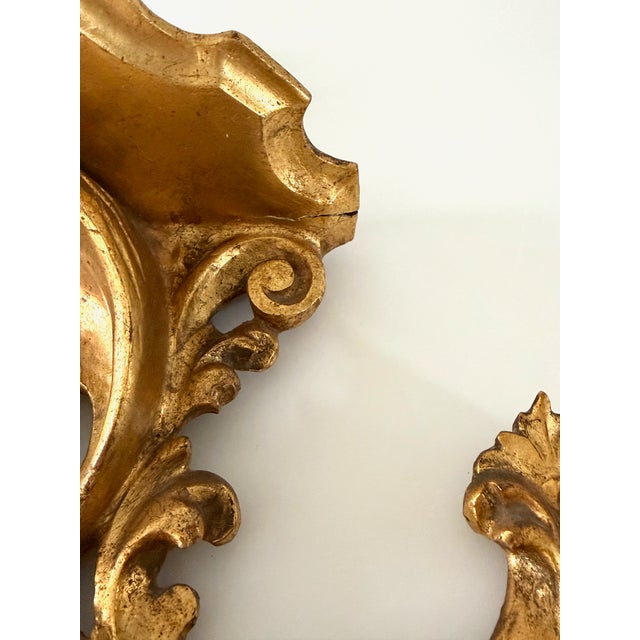Italian Florentine Double Shelf Wall Bracket For Sale - Image 13 of 14