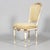 Swedish Gustavian White Padded Back Dining Chairs, 1900s, Set of 6 For Sale - Image 4 of 5