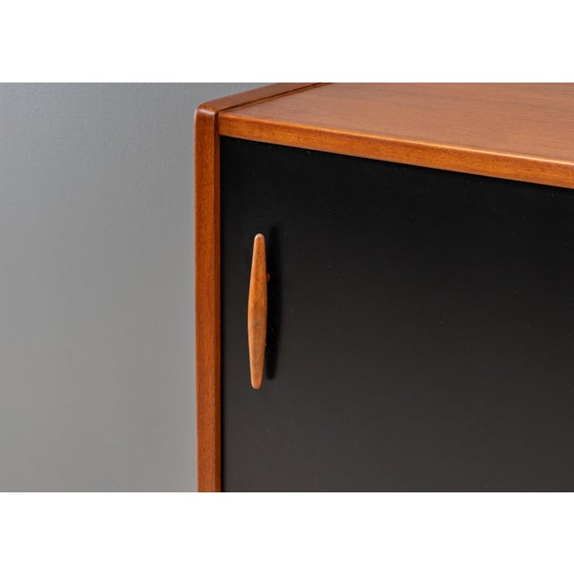 Brown 1960s Nils Jonsson Teak Wall Console For Sale - Image 8 of 16