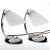 Art Deco Bedside Lamps in Chromed Glass by Josef Hurka for Napako, 1950s, Set of 2 For Sale - Image 3 of 8