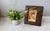 Early 21st Century Textured Mixed Metal 4” X 6” Photo Frame Brutalist Style Autumn Leaves For Sale - Image 5 of 12
