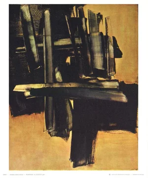 1972 Pierre Soulages 'Peinture 16 Juillet (1961)' Offset Lithograph