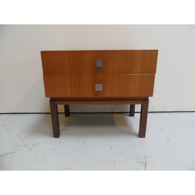 Mid-Century Modern Side Table with Drawers, 1950s For Sale - Image 4 of 11