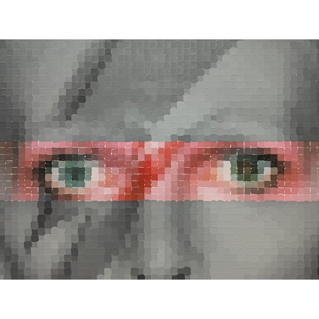 Francisco Vital "David Bowie Ziggy Stardust" Contemporary Pop Art Pixelated Portrait Painting, 2021 For Sale - Image 10 of 10