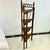 1940s Vintage Coastal British Colonial Stick & Ball Bamboo Corner Etagere - Oxblood Stain. For Sale - Image 6 of 18
