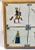 Antique Harkem Dutch tile plaque with eight mounted tiles with cork backing on the reverse side. Each tile depicts a...