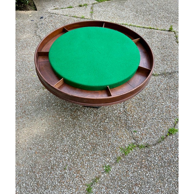 1900 - 1909 Antique Poker Table W/ Dining Table Cover For Sale - Image 5 of 12
