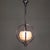 Art Deco Pendant Lamp with Glass Shade and Chrome Frame, 1930s For Sale - Image 3 of 18