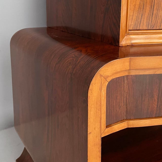 Italian Art Deco Inlaid Wood Bar Cabinet, 1930s For Sale - Image 13 of 18