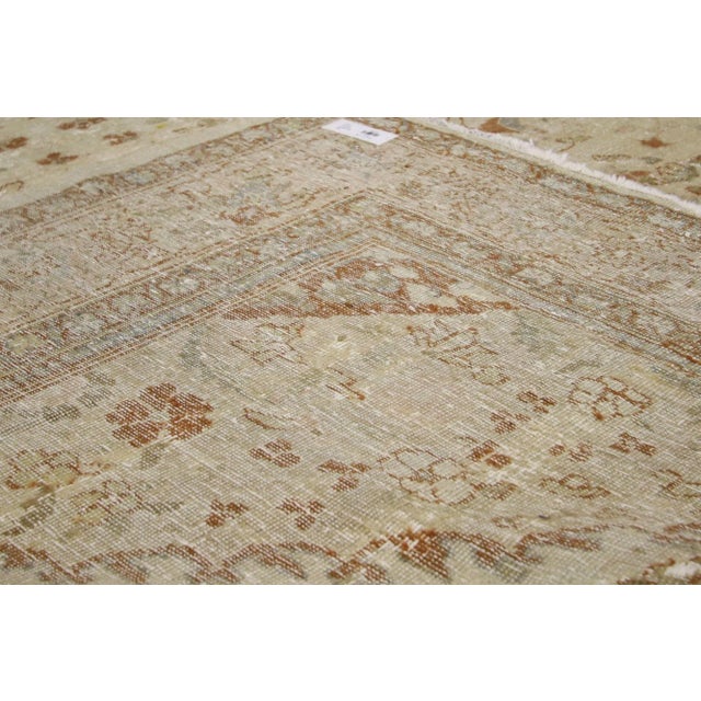 Distressed Antique Persian Mahal Rug - 07'01 X 09'03 For Sale In Dallas - Image 6 of 6