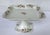 White Footed Floral Porcelain Pedestal Cake Serving Platter For Sale - Image 8 of 8