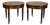 Late 20th Century Pair of Henredon Registry Collection Solid Cherry Regency Drum Tables For Sale