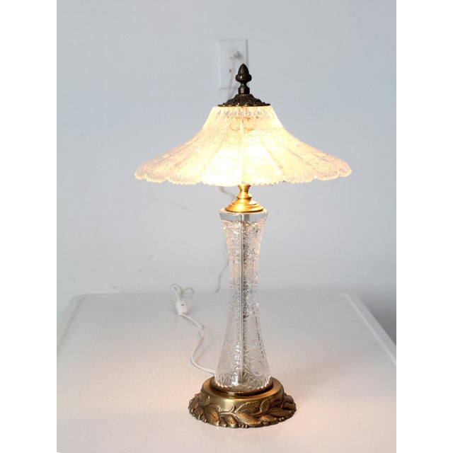 Vintage Cut Crystal Table Lamp Chairish
