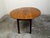 Wood 19th Century English Walnut Drop-Leaf Table with Oval Top and Straight Legs For Sale - Image 7 of 12