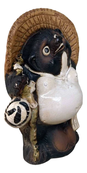 Large Decorative Tanuki Statue, 1980s