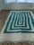 Contemporary Teal Green Wool Moroccan Beni Ourain Rug For Sale - Image 11 of 17