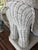 Vintage Whitewashed Wicker Elephant Garden Stools or Side Tables – A Pair For Sale - Image 11 of 12