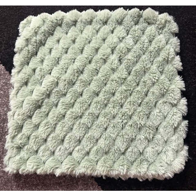 Restoration Hardware Plush Textured Decorative Throw Pillow With Zipper - 16x16 Inches For Sale - Image 4 of 10
