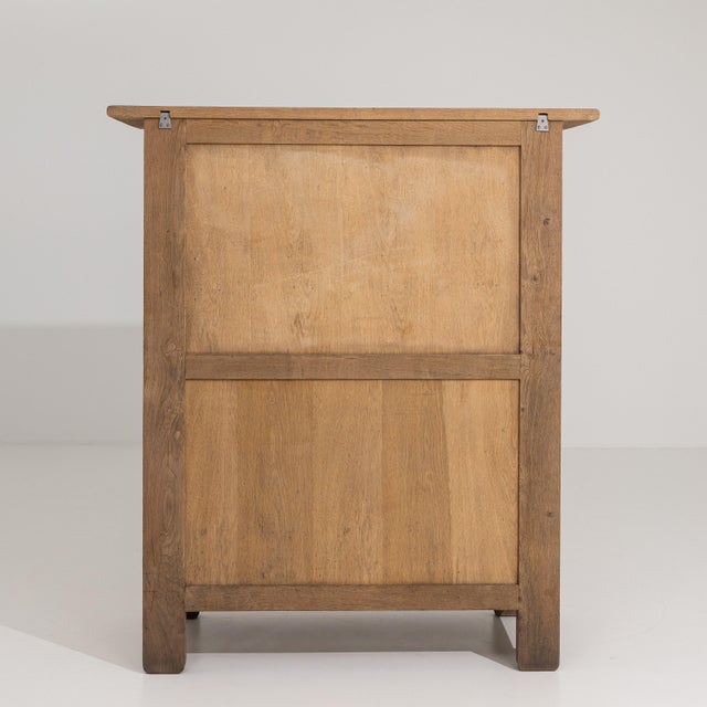 Oak Brutalist Cabinet France 1970s For Sale - Image 12 of 13