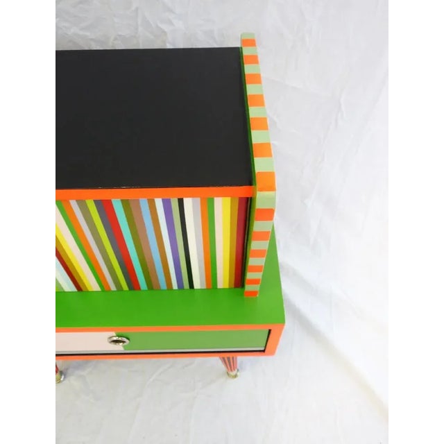 1960s Small Colorful Nightstands, 1960s, Set of 2 For Sale - Image 5 of 11